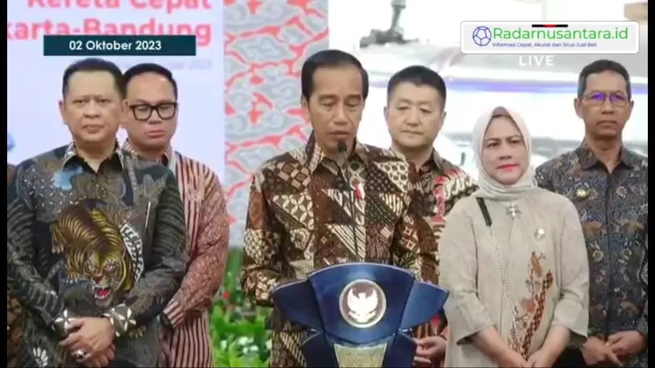 Sambutan Bapak Presiden Jokowi Pada Peresmian Kereta Cepat Jakarta-Bandung