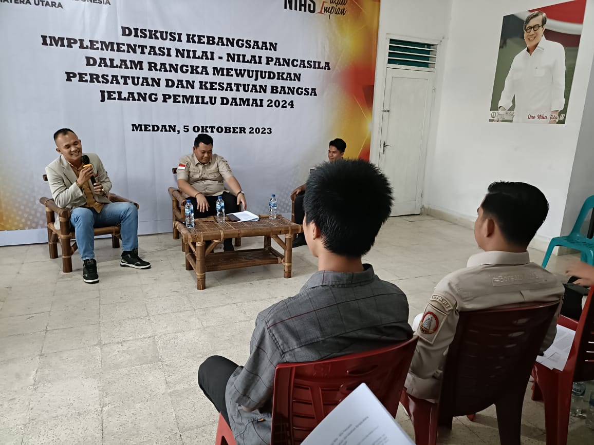 Ciptakan Kamtibmas dan Dukung Pemilu 2024, DPD HIMNI Sumut Gelar Diskusi Kebangsaan. Photo Oleh : Rizky Zulianda