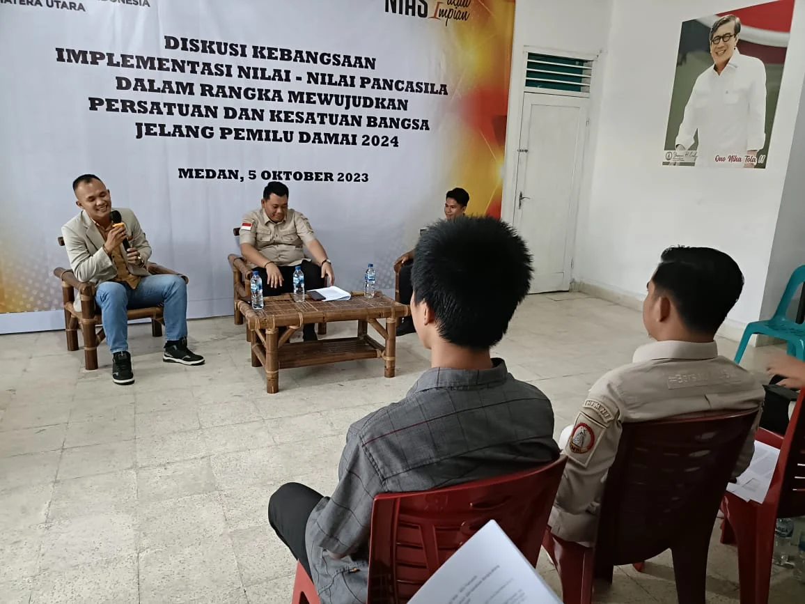 Ciptakan Kamtibmas dan Dukung Pemilu 2024, DPD HIMNI Sumut Gelar Diskusi Kebangsaan. Photo Oleh : Rizky Zulianda