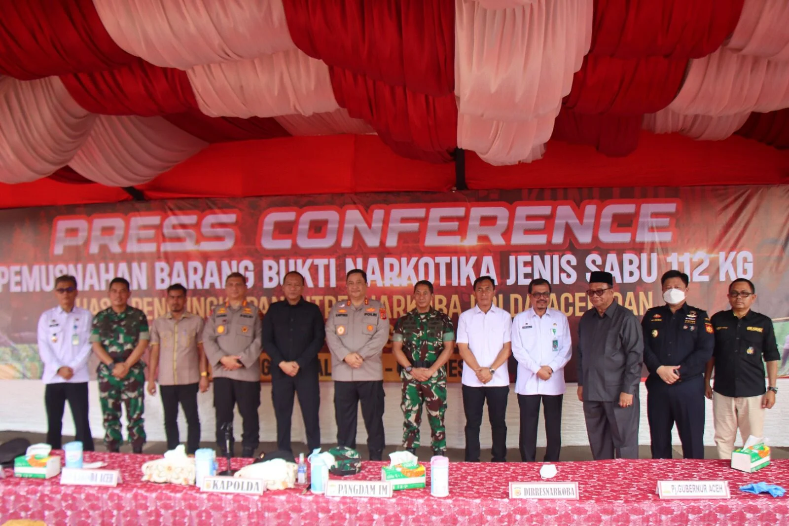 Pimpin Pemusnahan 112 Kg Sabu, Kapolda Aceh: Bila Perlu Pelaku Dihukum Mati