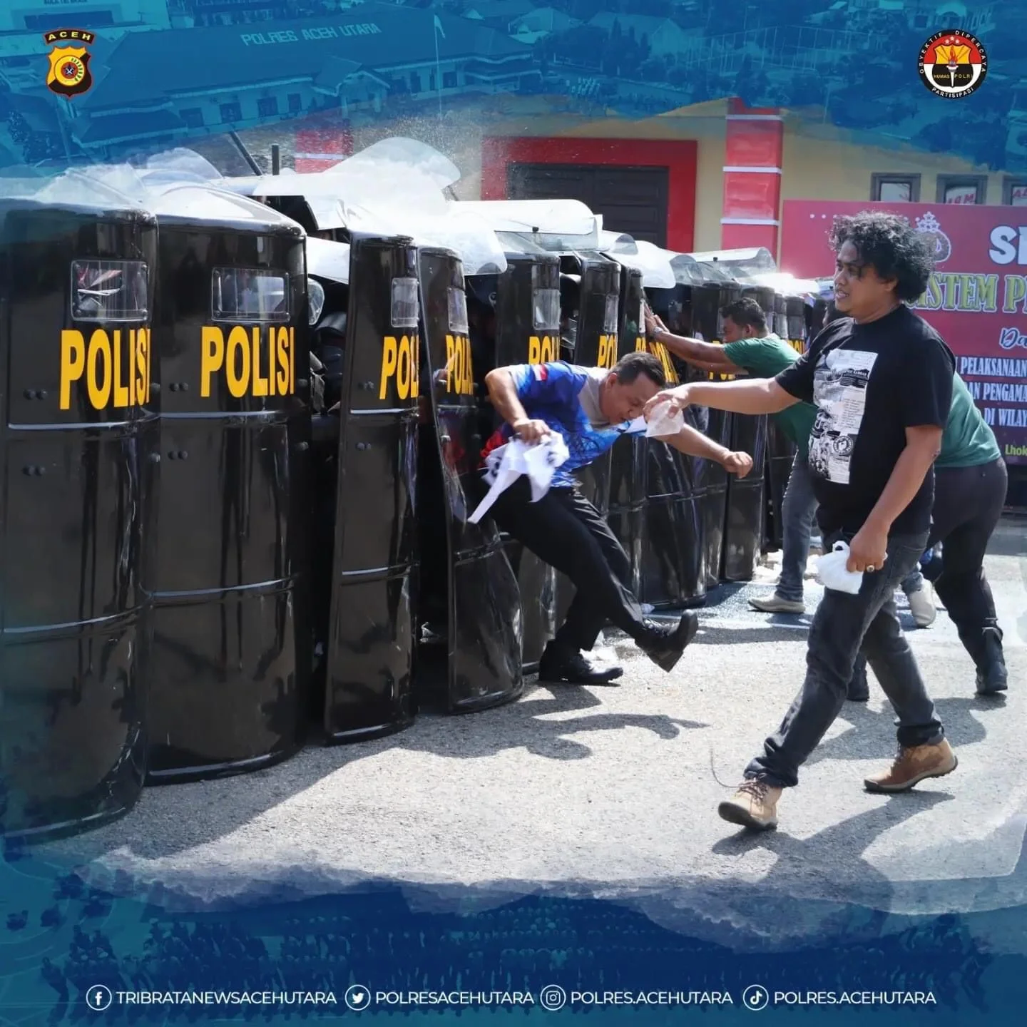 Hadapi Situasi Kontijensi Pemilu 2024, Polres Aceh Utara Gelar SISPAMKOTA