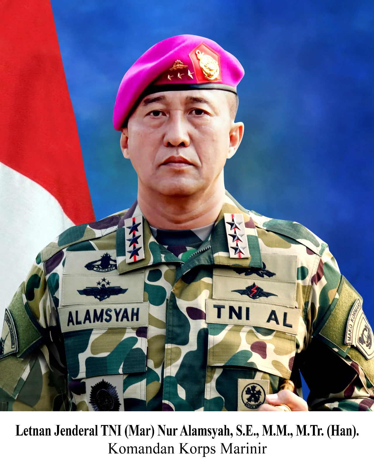 Dankormar Nur Alamsyah Resmi Sandang Bintang Tiga