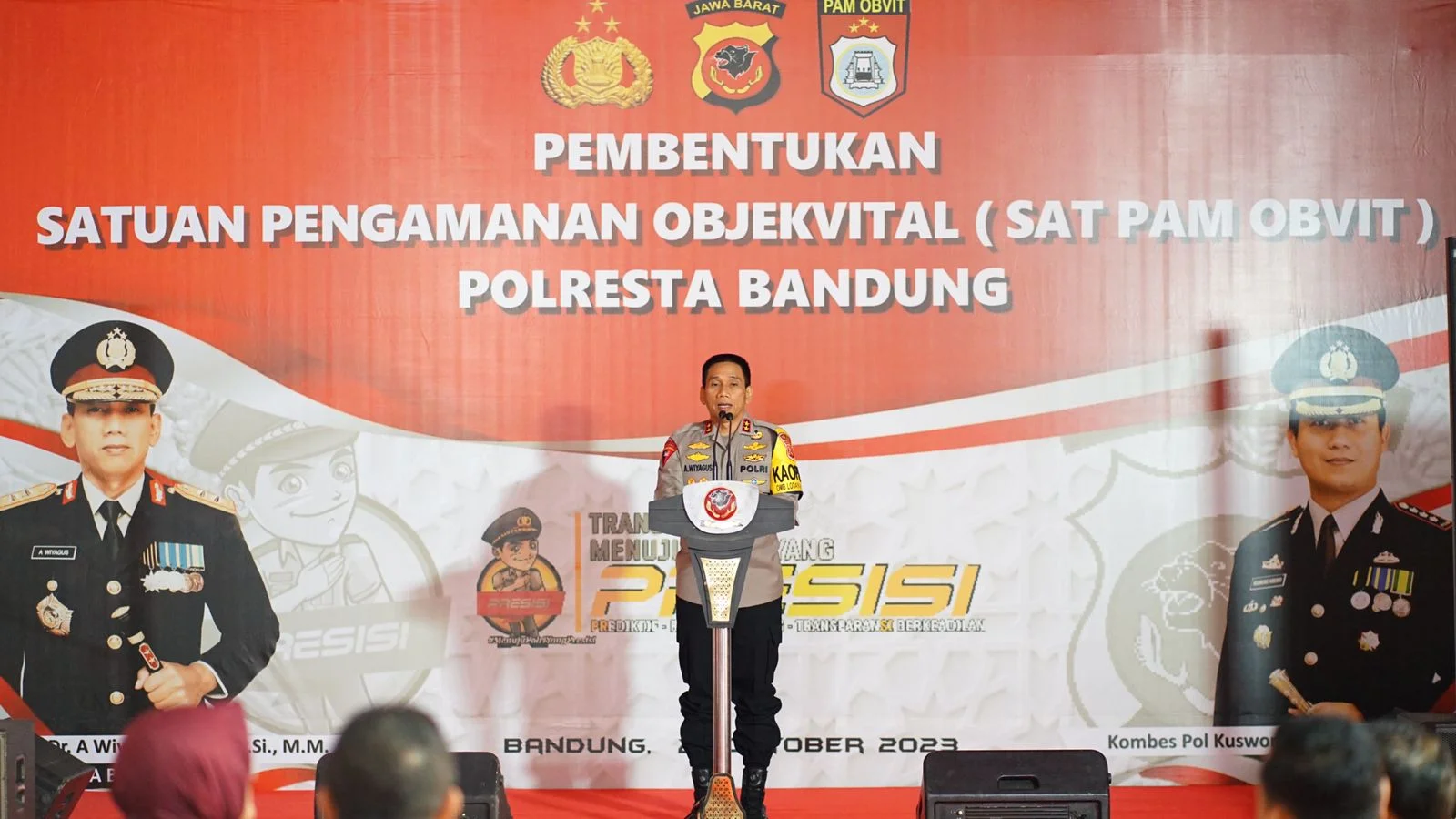 Kapolda Jabar Resmikan Sat Pam Obvit di Polresta Bandung