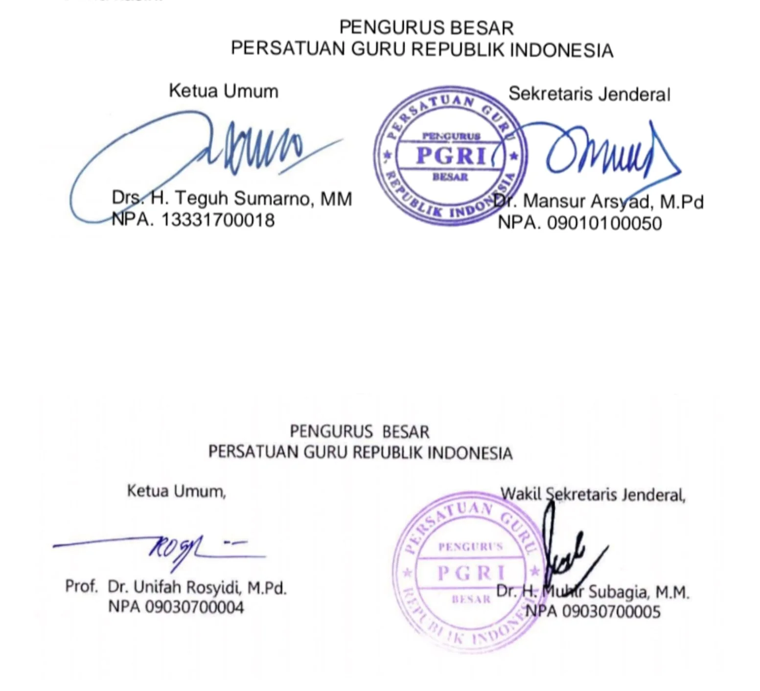 Buntut Pemberhentian Sekjen dan 8 Pengurus PB PGRI Terbelah Dua, Ada Versi Unifah Rosyidi dan Teguh Sumarno