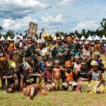 Junjung Tinggi Budaya Di Wilayah Perbatasan Satgas Yonif 122/TS Ikut Serta di Festival Seni Budaya Dan Persembahan Hasil Bumi Klasis GKI Keerom Papua