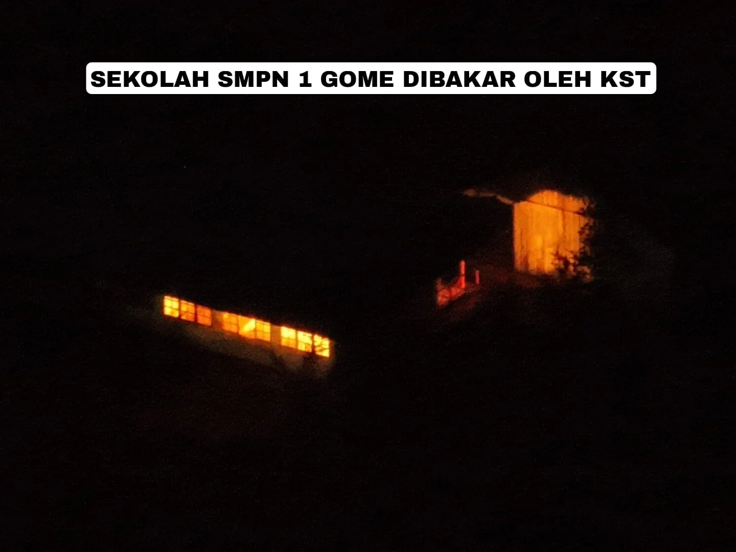 Gagal Serang Pos TNI, KST Ilaga Kembali Membakar Sekolah dan Honai Warga di Gome