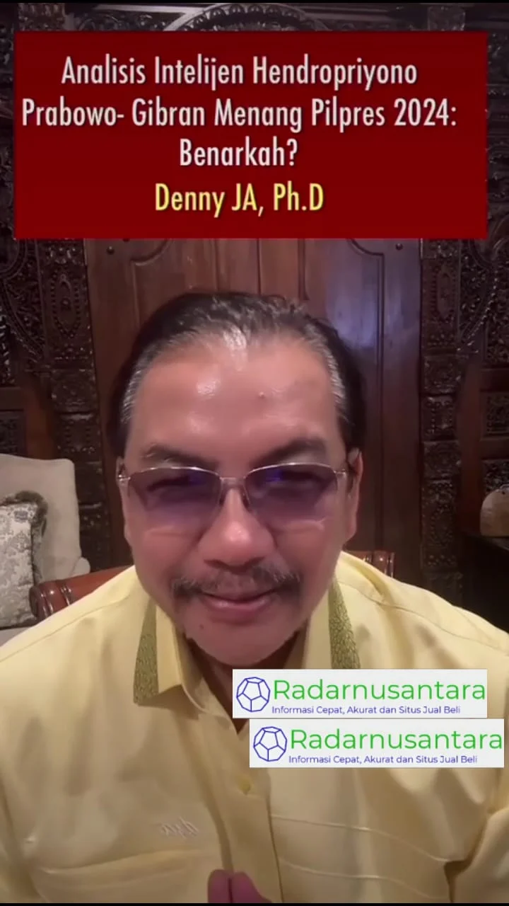 Prediksi Intelijen ( Hendropriyono ) Parabowo Gibran Menang Pilpres 2024: Benarkah,!?