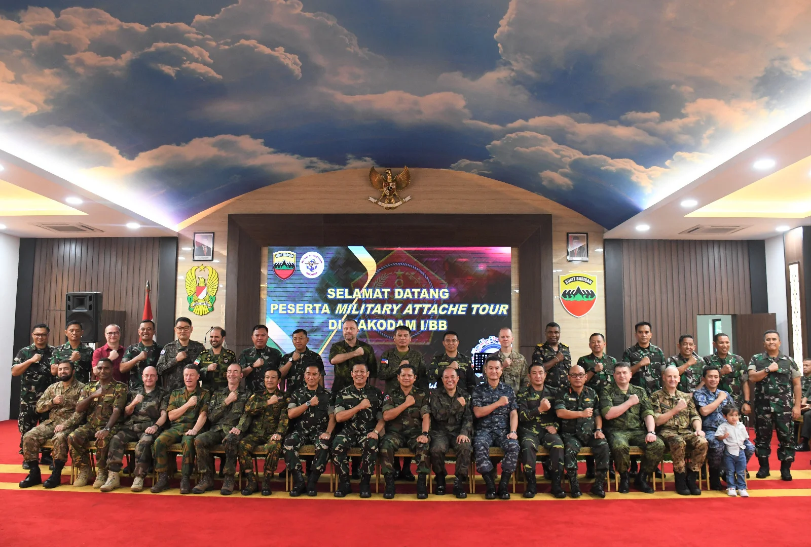 Kodam I/BB Terima Kunjungan Kehormatan Delegasi Military Attache Tour 2023