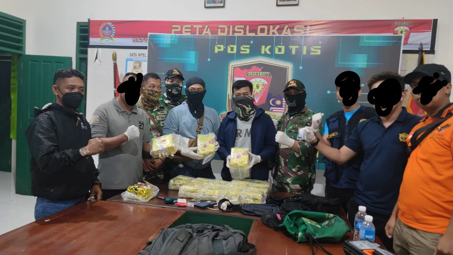 Lagi dan Lagi Sabu Seberat 15.5 Kilogram Berhasil Diamankan Satgas Pamtas Yonarmed 10 Bradjamusti