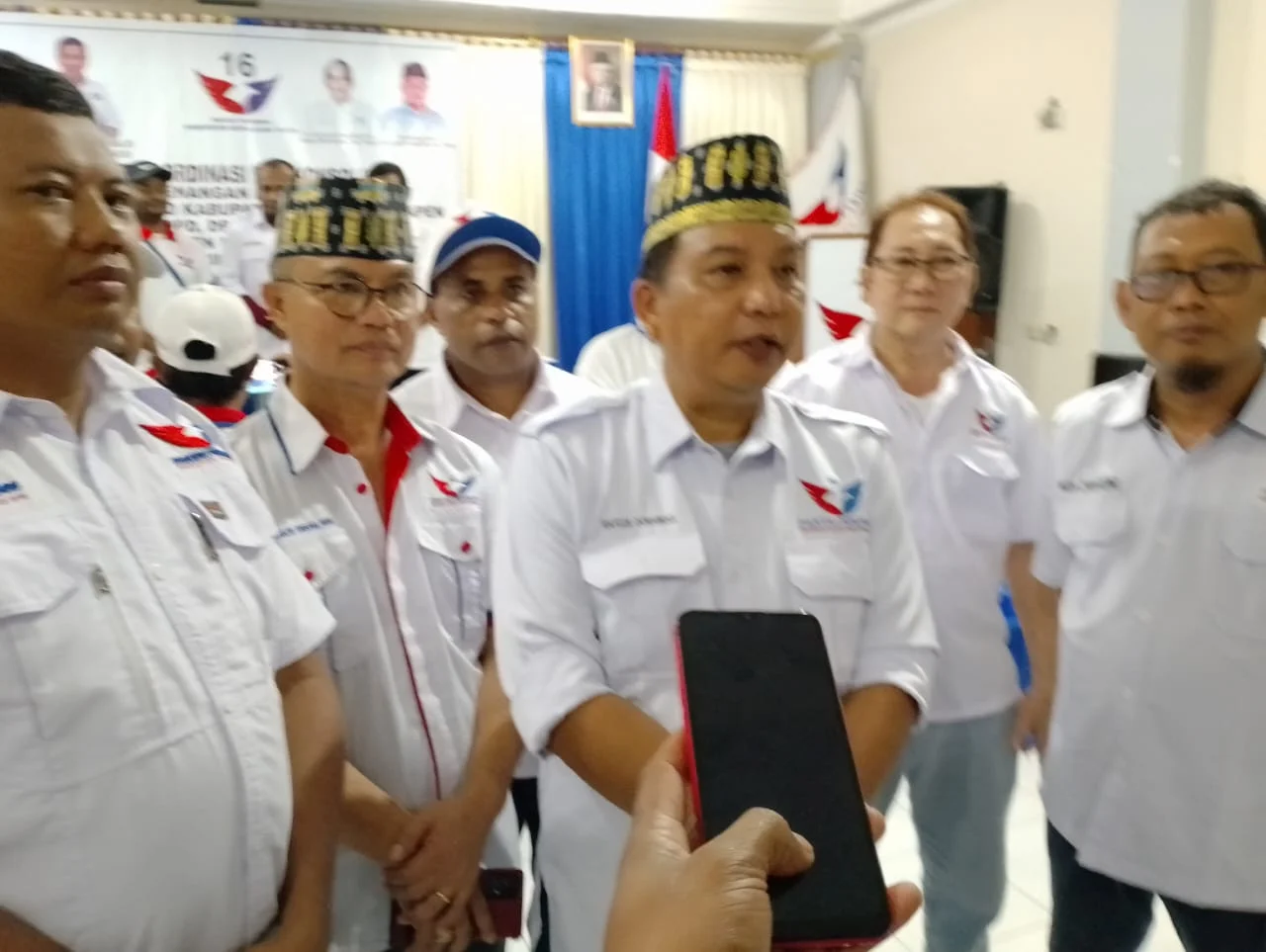 Ketua DPW Perindo Papua Raflus Toranggi, Bapilu Yapen Waropen Memiliki Target Memenangkan Partai Perindo Pada Pileg 2024 Mendatang.