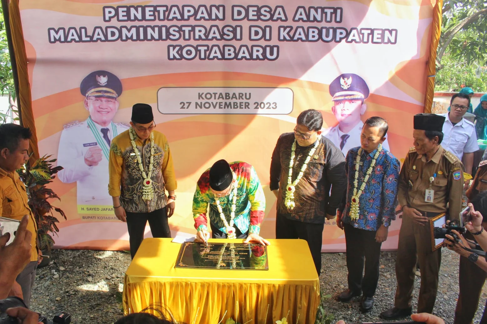Ombudsman RI Resmikan Penetapan 10 Desa Anti Maladministrasi Di Kabupaten Kotabaru
