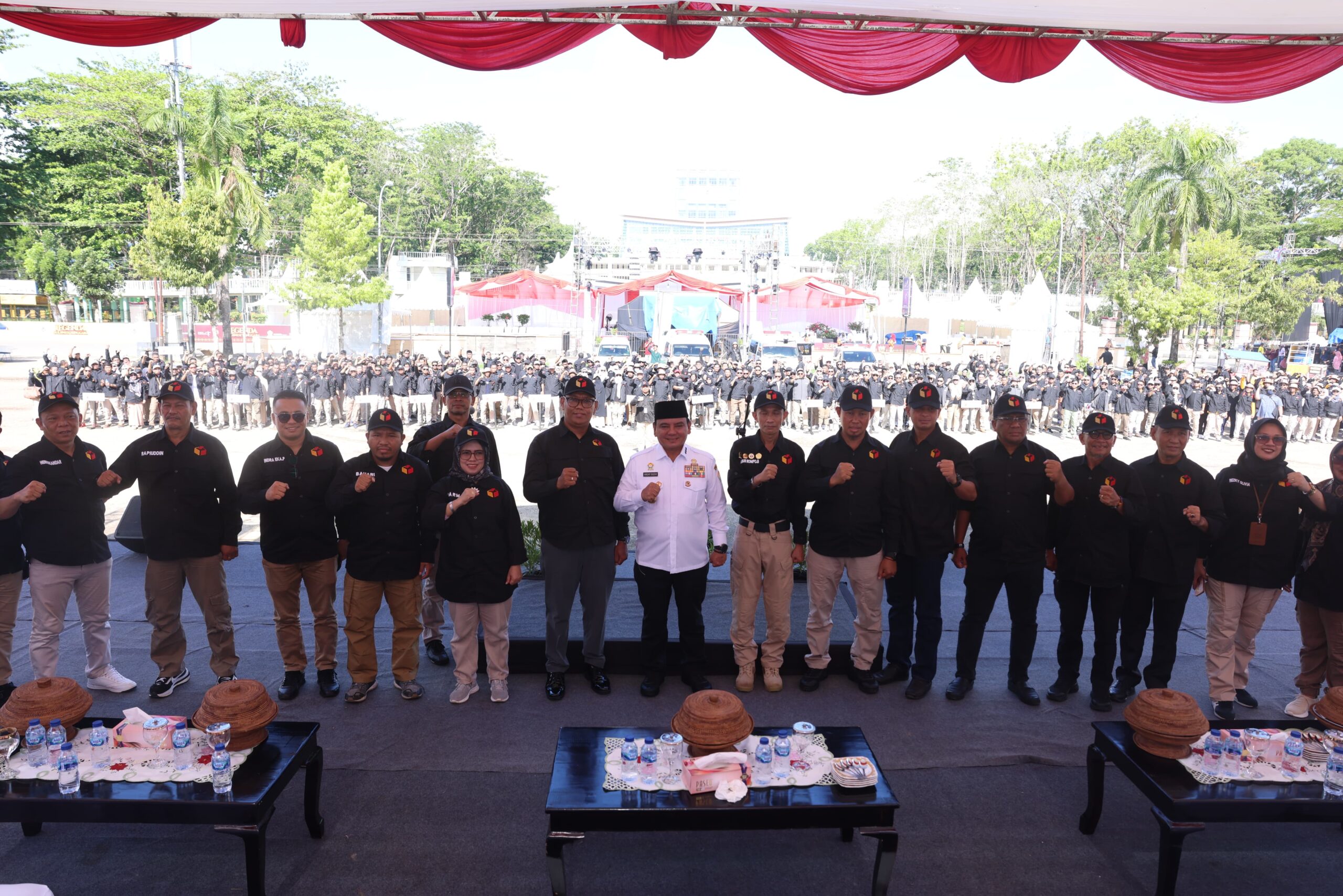 Apel Siaga Bawaslu se-Sultra, Pj Gubernur : Awasi Kampanye Pemilu Dengan Baik.