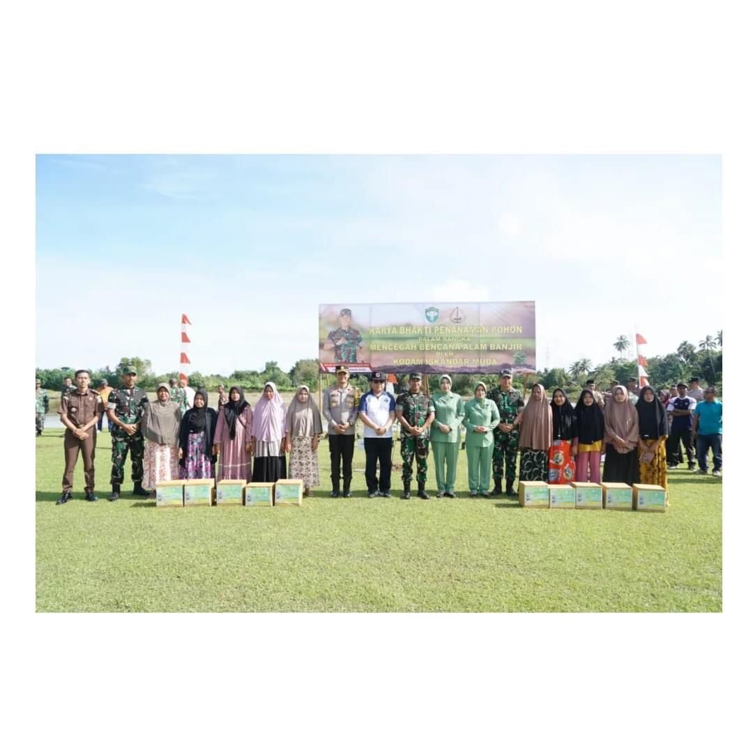 Pangdam IM Memimpin Karya Bhakti Penanaman Pohon di Dsn. Pasi Leuhan Kec. Johan Pahlawan, Kab. Aceh Barat.