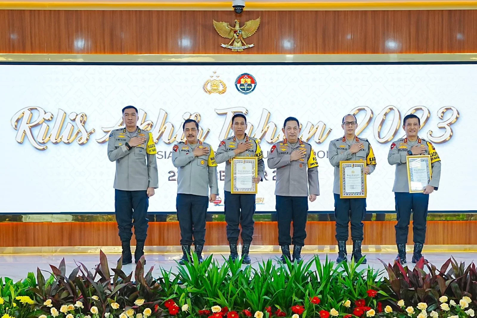 Rilis Akhir Tahun Polri Melaporkan Capaian Dan Kinerja Sepanjang 2023