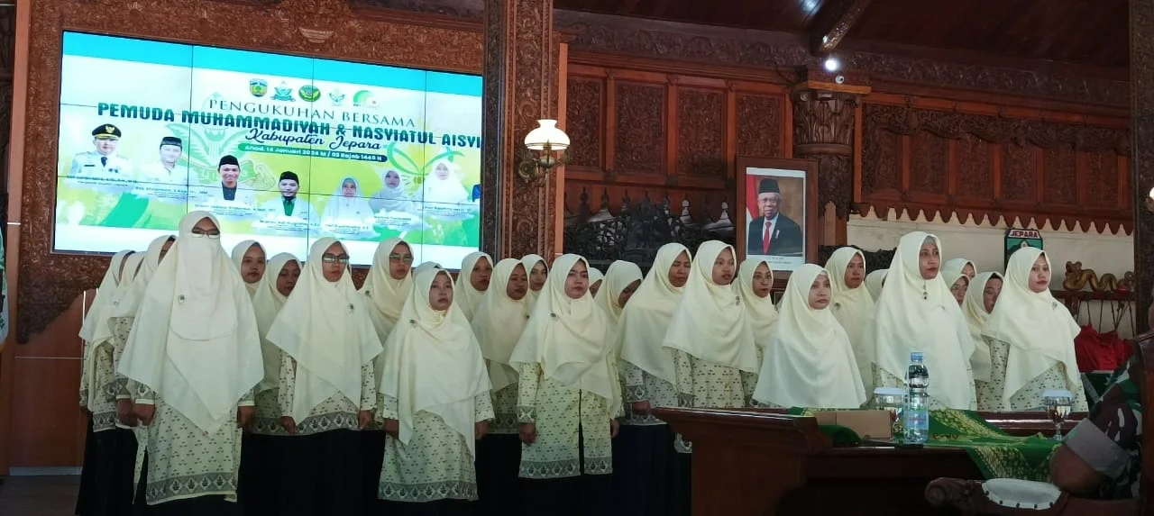Pendopo Kabupaten Jepara Jadi Saksi PWPM Jawa Tengah Kukuhkan Pimpinan Daerah Nasyiatul Aisyiyah Jepara