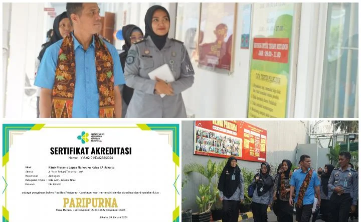 PARIPURNA, Klinik Lapas Narkotika Jakarta Meraih Sertifikat Akreditasi Dari Kementerian Kesehatan RI