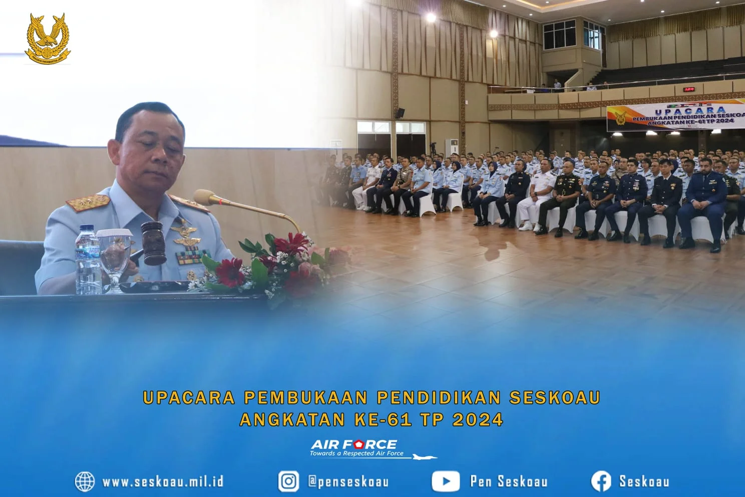 Danseskoau Buka Pendidikan Seskoau A-61 TP 2024