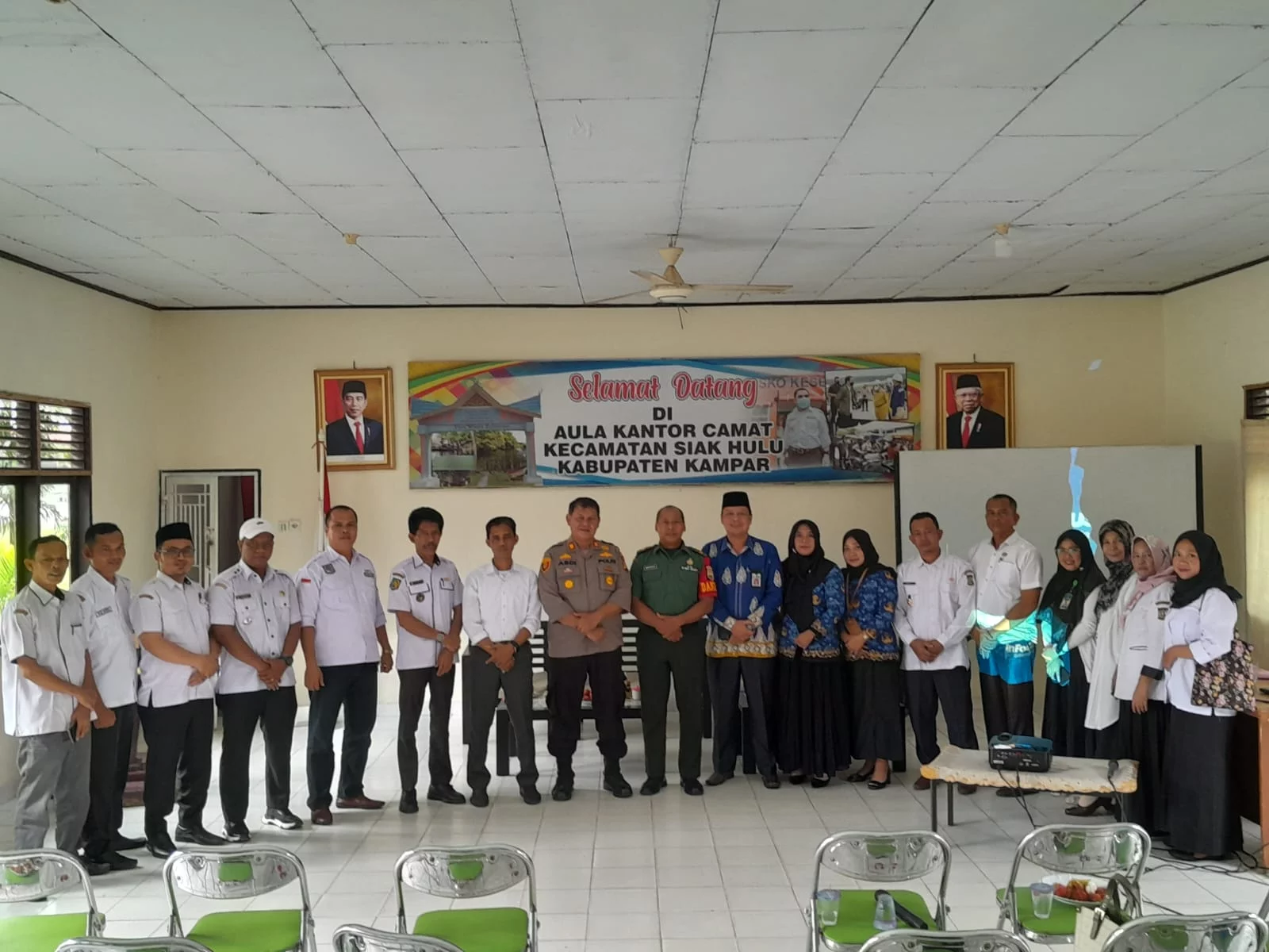 Kapolsek Siak Hulu Hadiri Rapat Koordinasi Lintas Sektoral Antara Upika dan Instansi Terkait Sekecamatan Siak Hulu