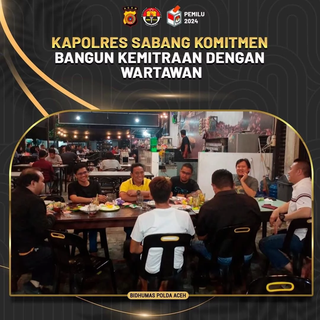 Kapolres Sabang Komitmen Bangun Kemitraan Dengan Wartawan