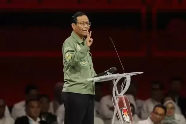 Mahfud MD Calon Wakil Presiden No Urut 03 Memaparkan Visi Misi Di Debat Cawapres Kemarin