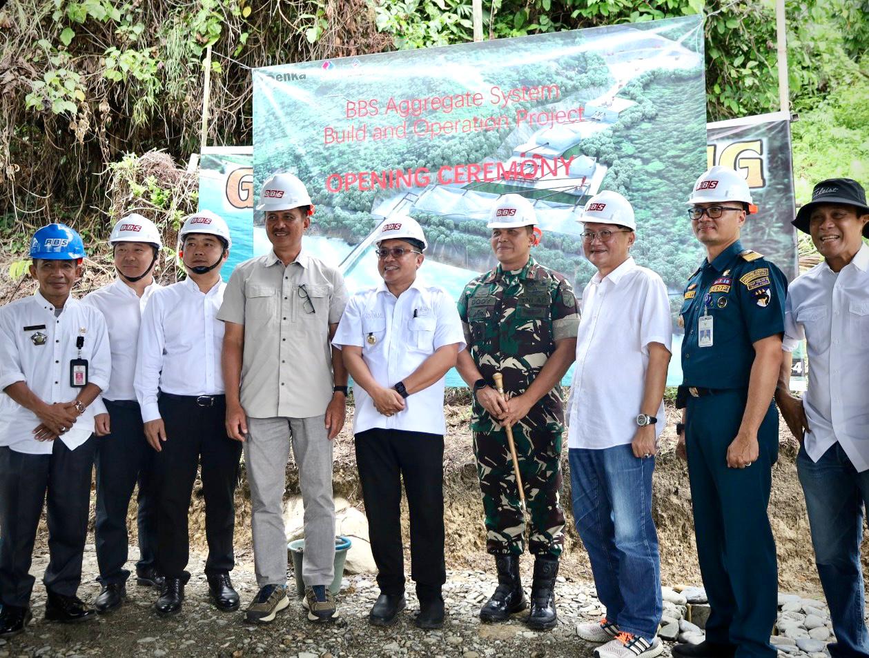 Danrem 132/Tdl hadiri Peletakan Batu Pertama Proyek Pembangunan Infrastruktur PT. Batujaya Bersama Sejahtera