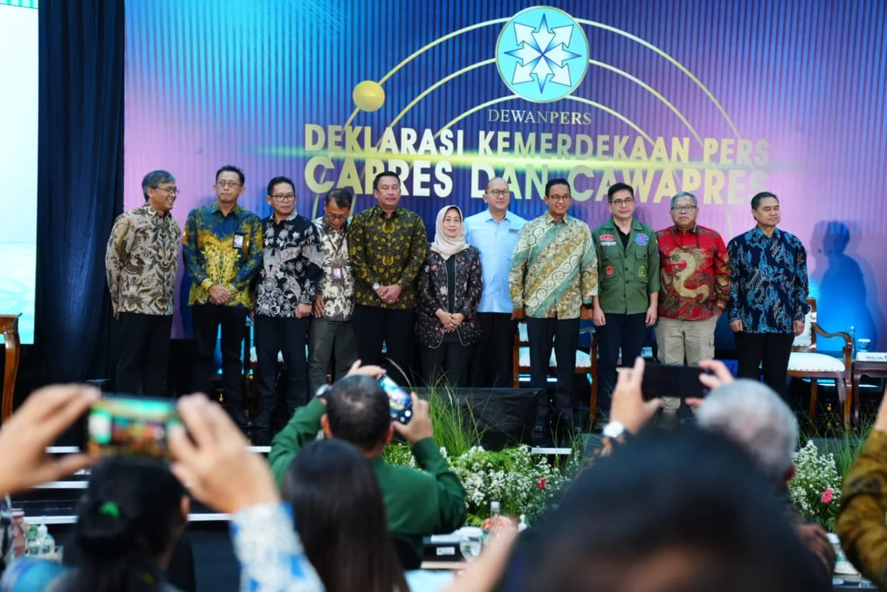 Kapuspen TNI Mewakili Panglima TNI Menghadiri Deklarasi dan Penandatangan Komitmen Bersama Kemerdekaan Pers