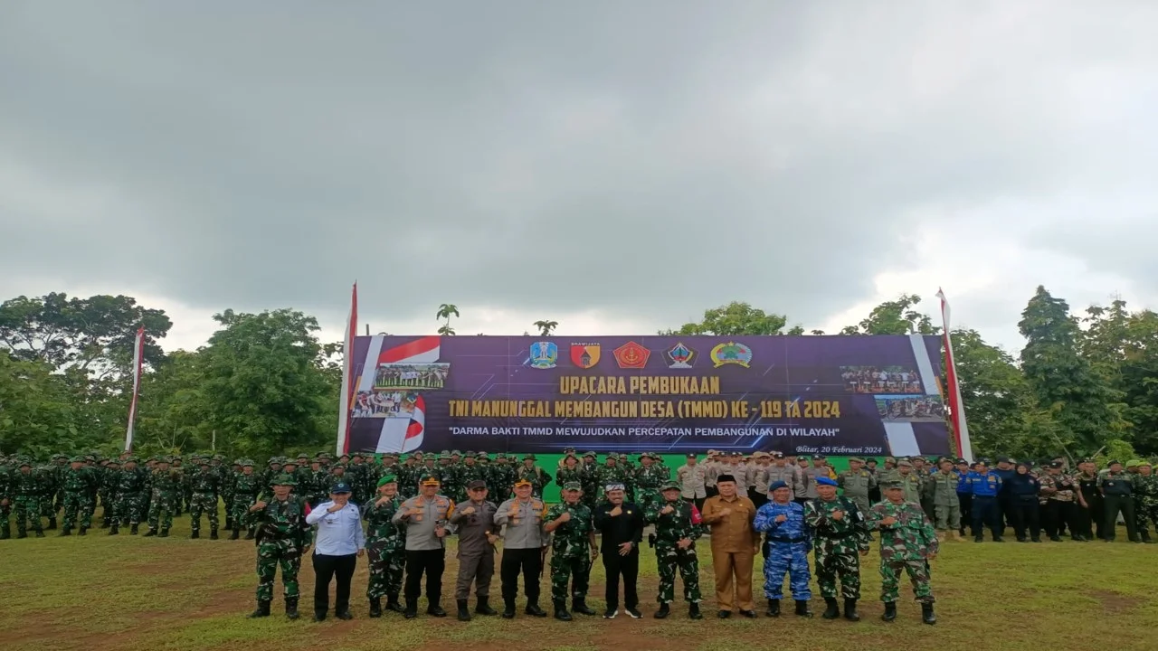 Kodim 0808/Blitar Gelar Pembukaan TMMD Ke-119 TA.2024
