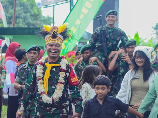 Sembilan Bulan Tugas di Papua, Ratusan Anggota Raider 300/BJW Kembali Ke Cianjur