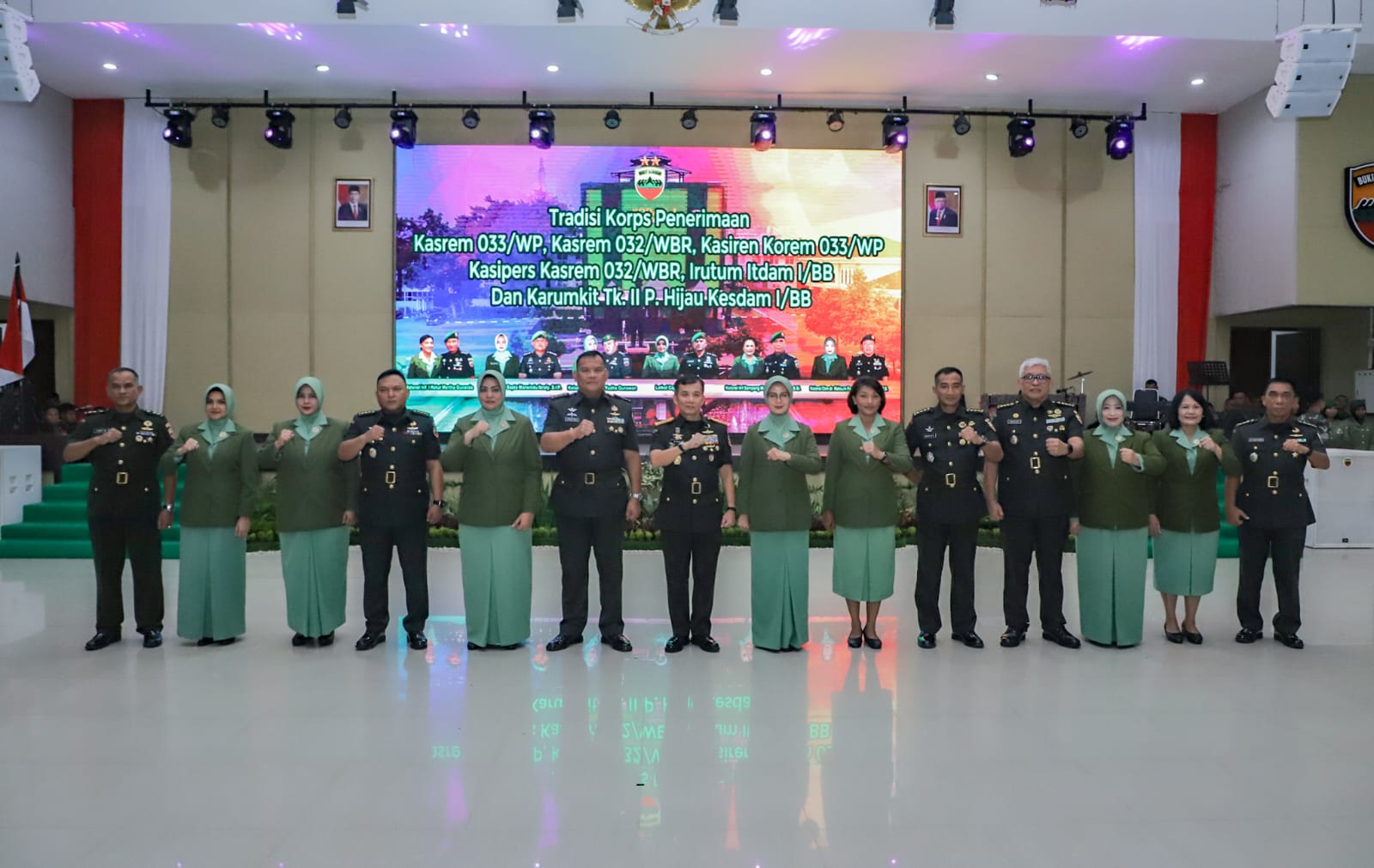 Pangdam I/BB Pimpin Sertijab Danpomdam, Kahubdam, Danyonif 100/PS, Danyonzipur 1/DD serta Tradisi Korps