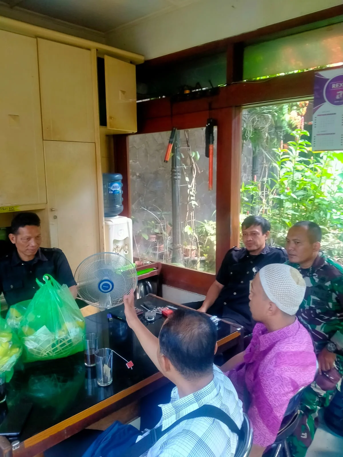 Bati Wanwil Sambangi Pos  Security dan Cek Keamanan Wilayah