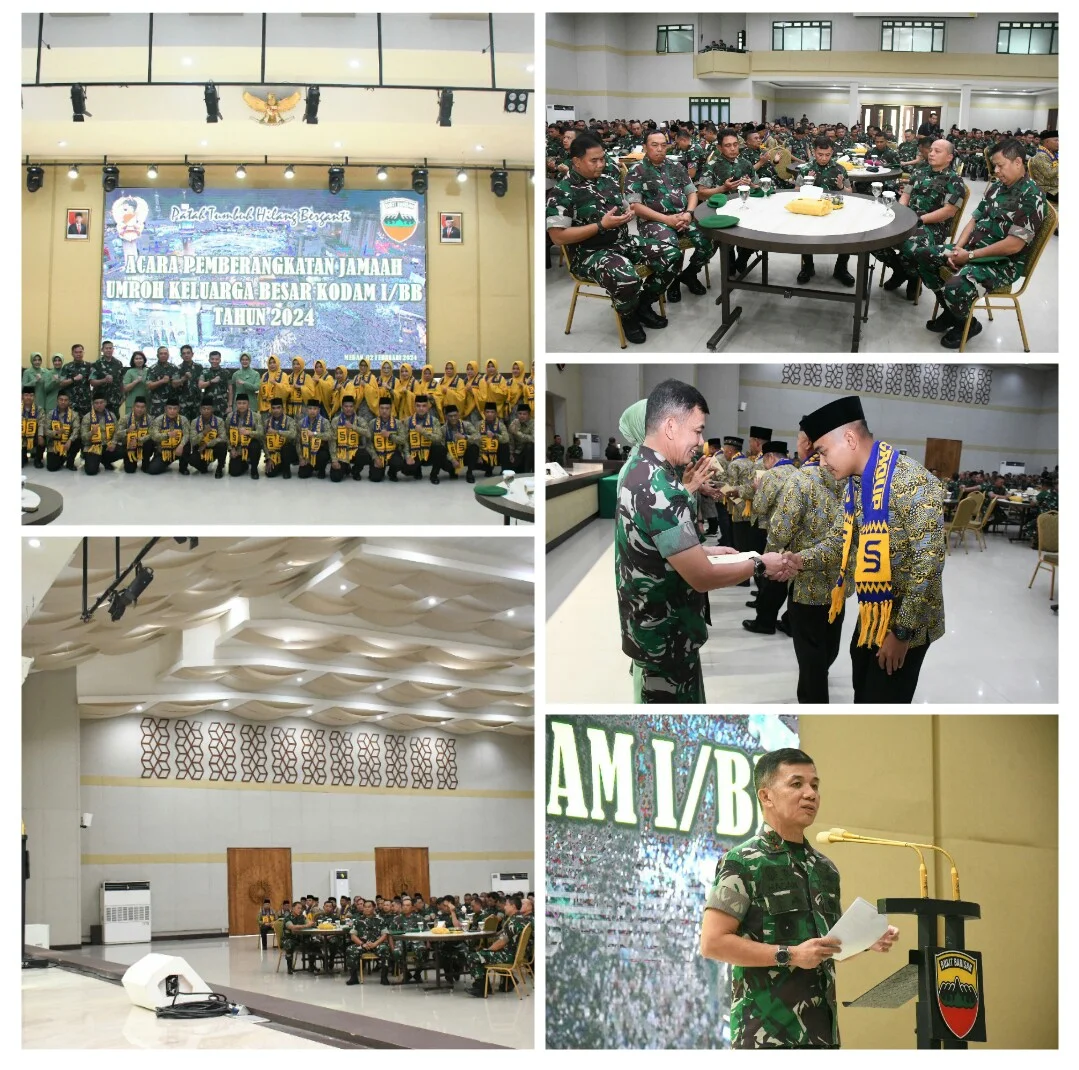 Pangdam I/BB Berangkatkan Umroh 47 Orang Prajurit dan PNS Kodam I/BB