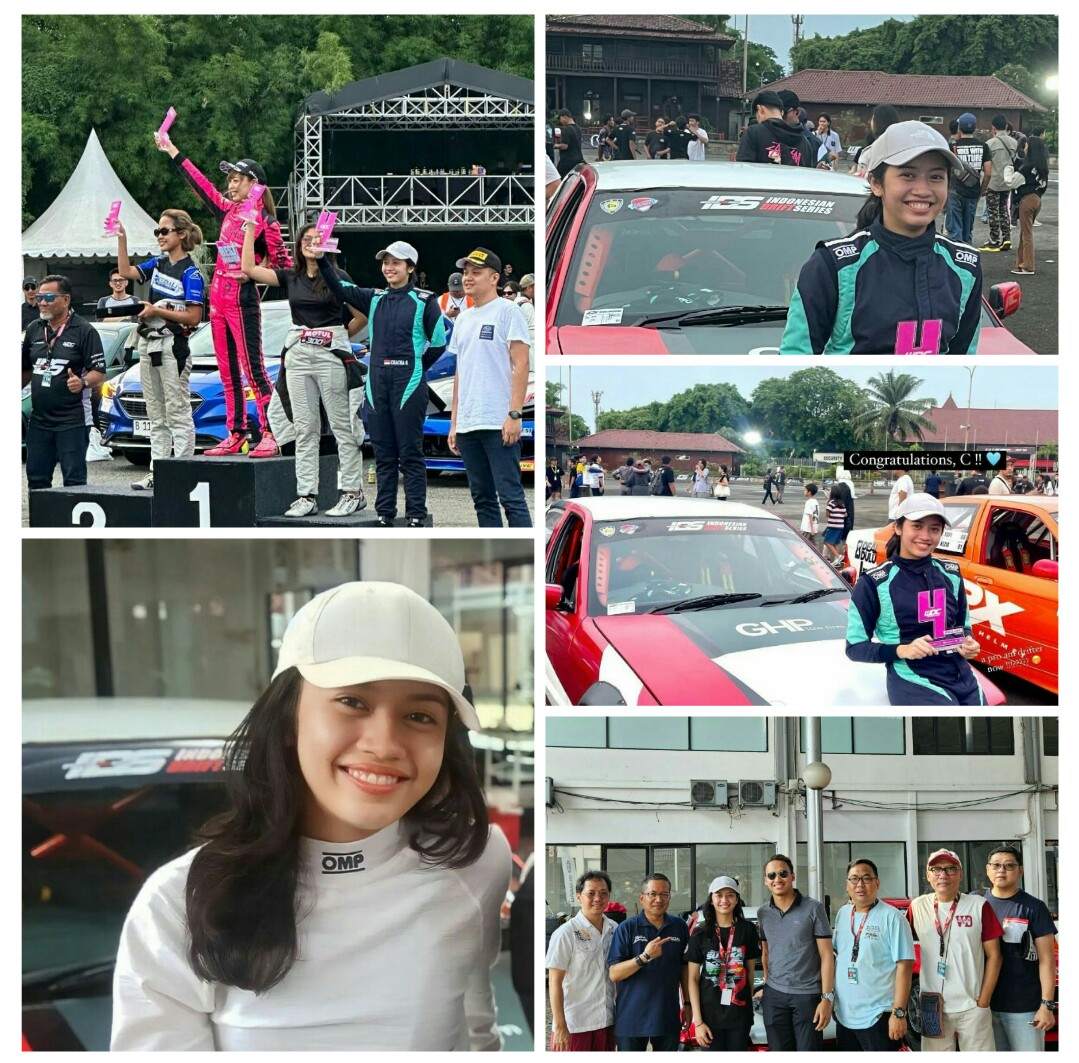 Putri Ketua MPR RI Bamsoet, Sabet Juara 4 Indonesia Drift Series (IDS) Round 1 and Round 2 di Ajang IIMS 2024