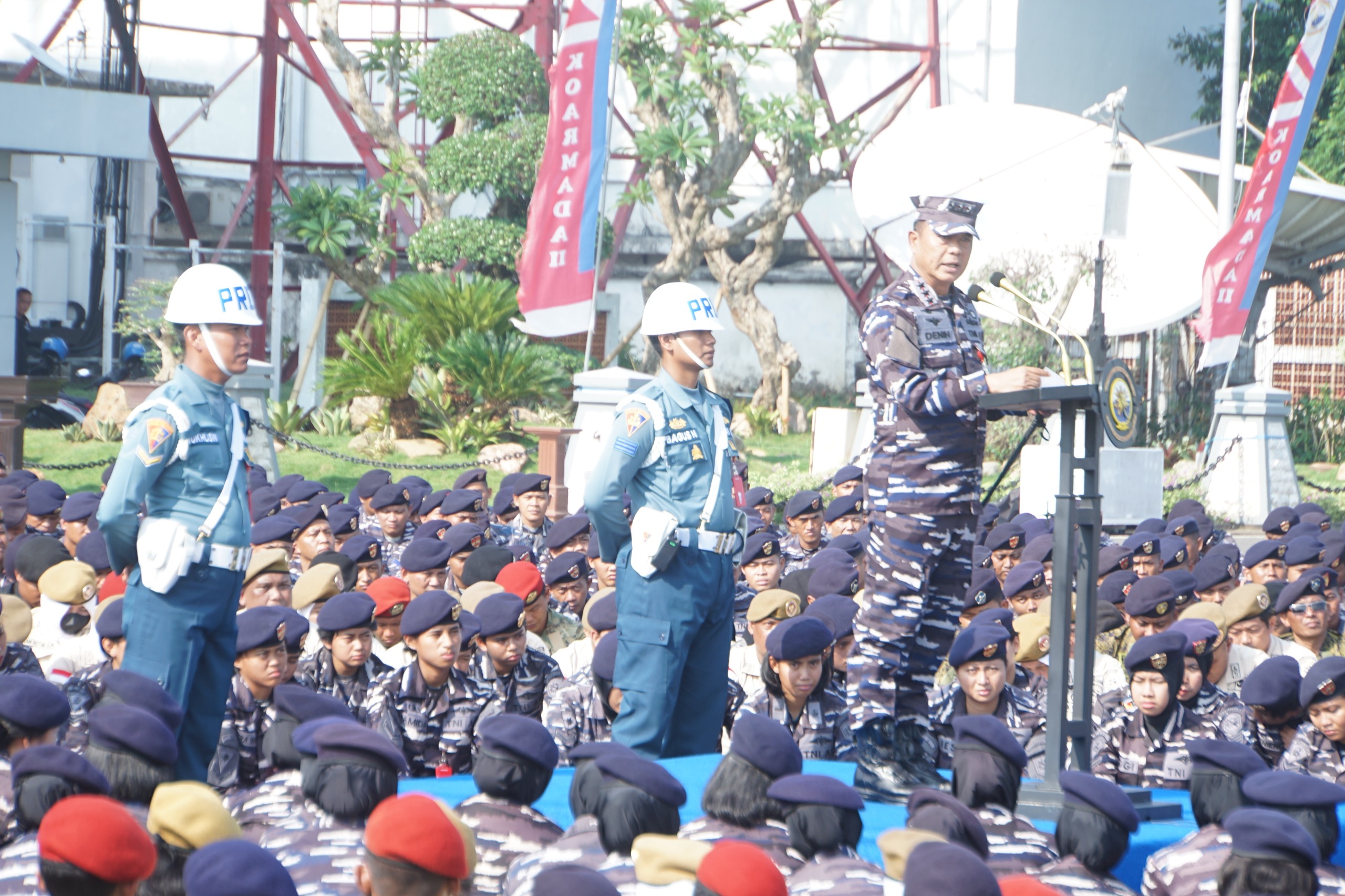 Jelang Sertijab Pangkoarmada II, Prajurit Koarmada II Adakan Arahan Pamitan