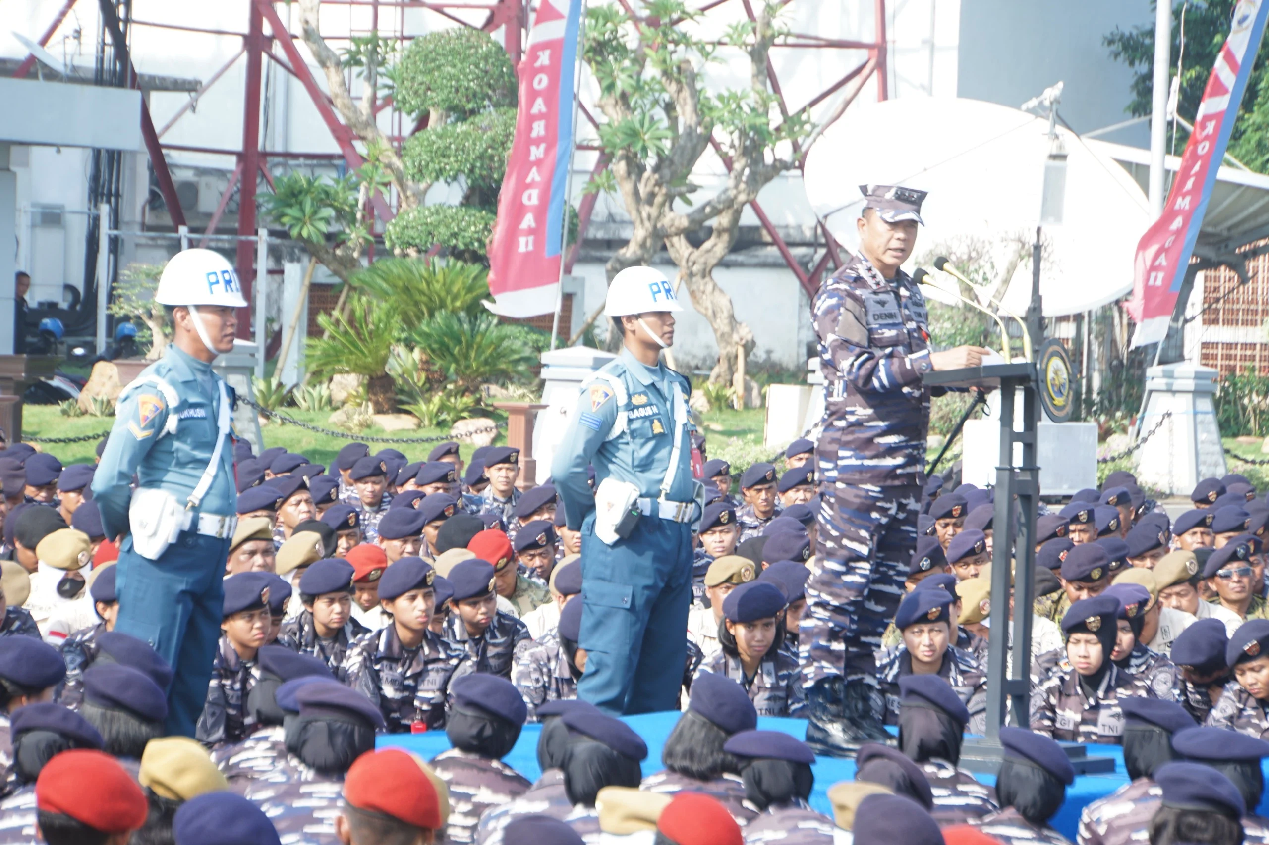 Jelang Sertijab Pangkoarmada II, Prajurit Koarmada II Adakan Arahan Pamitan