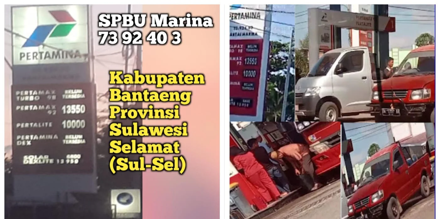 Biosolar 6.800 Naik Menjadi 8000 Per Liter Di SPBU 73 92 40 3 Marina Kabupaten Bantaeng Milik Hj.Rahmat