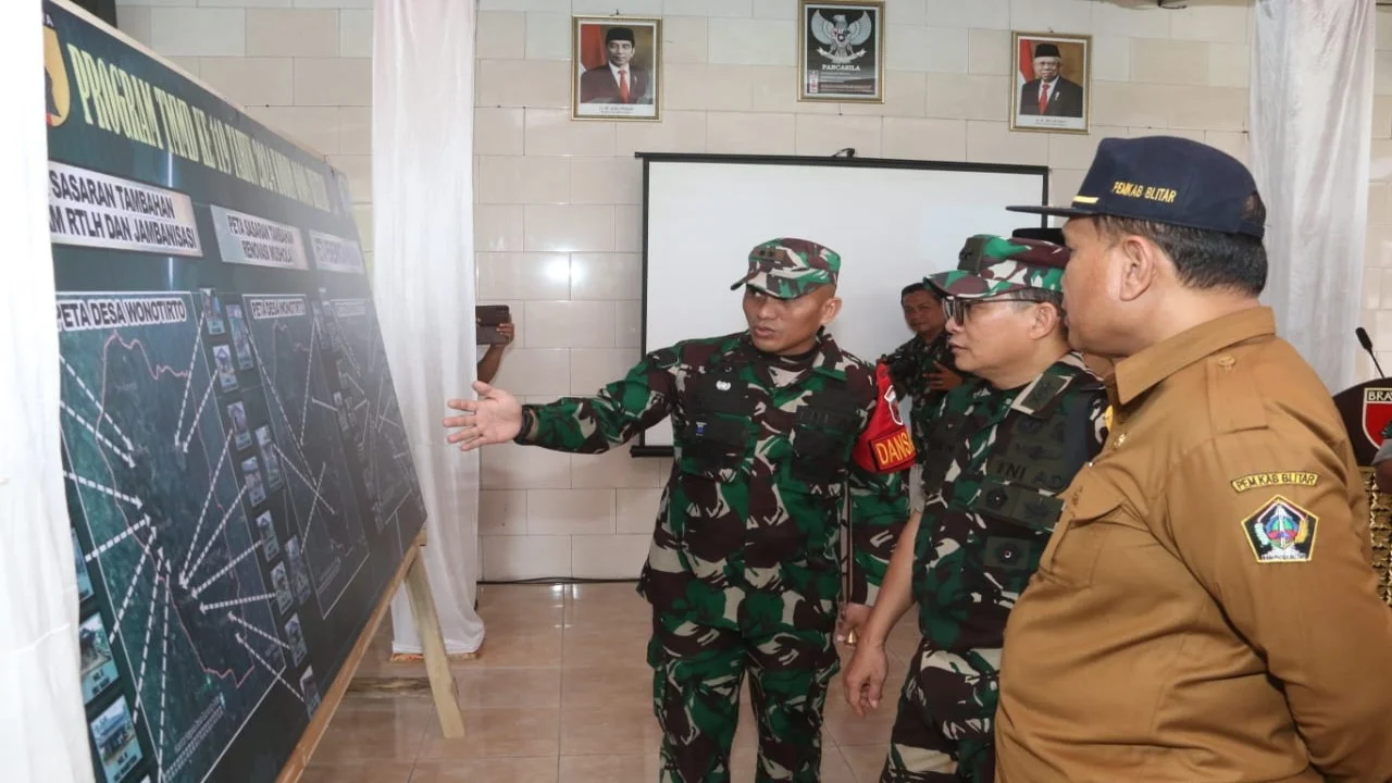 Dandim 0808/Blitar Dampingi Tim Wasev Tinjau Sasaran TMMD ke-119 TA.2024 di Wilayah Kabupaten Blitar