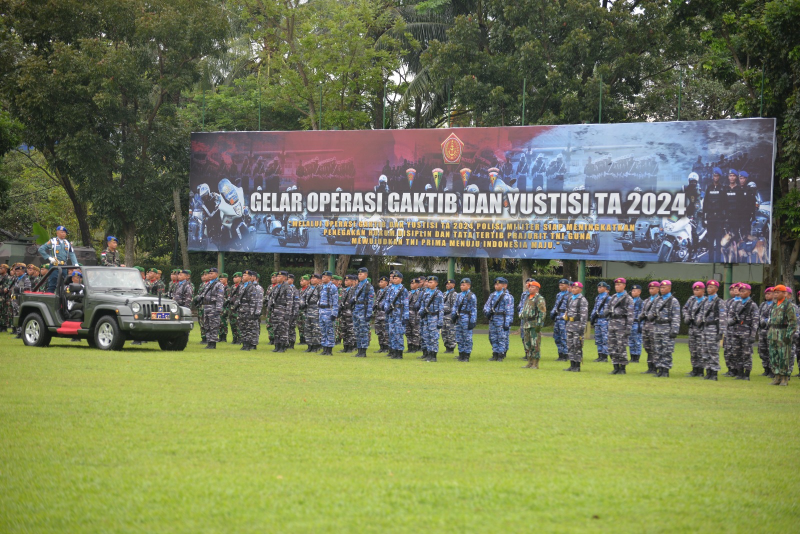 Dankosek I Medan Pimpin Operasi Gaktib dan Yustisi POM TNI TA 2024 Wilayah Sumut