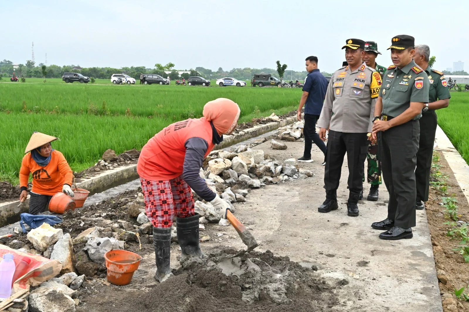 Dandim 0726/Sukoharjo, Tinjau Langsung Cek Proyek TMMD di Desa Pranan