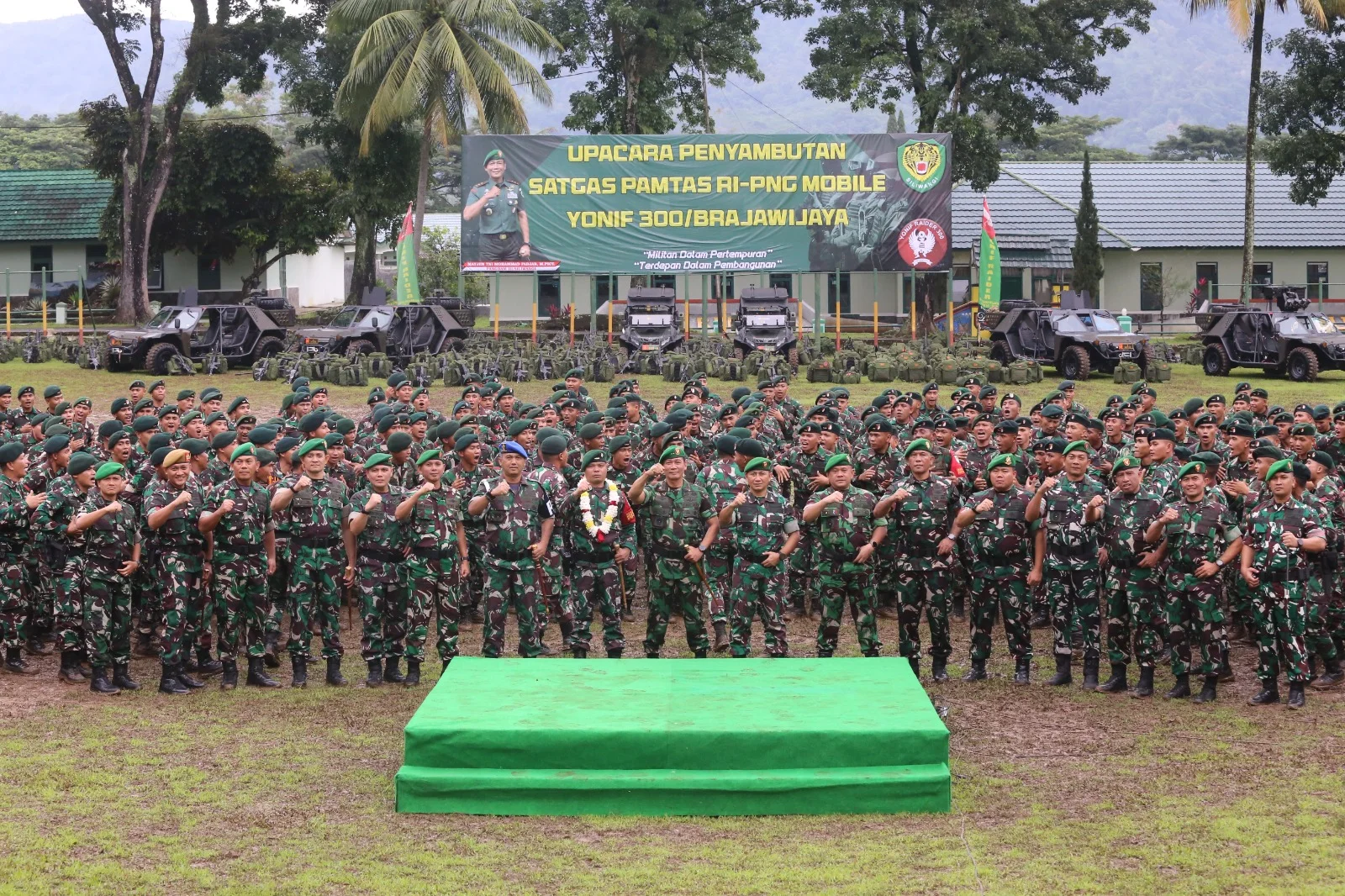 Resmi, Pangdam III Siliwangi Sambut Maung 300 Siliwangi Kembali dari Tugas Operasi Papua