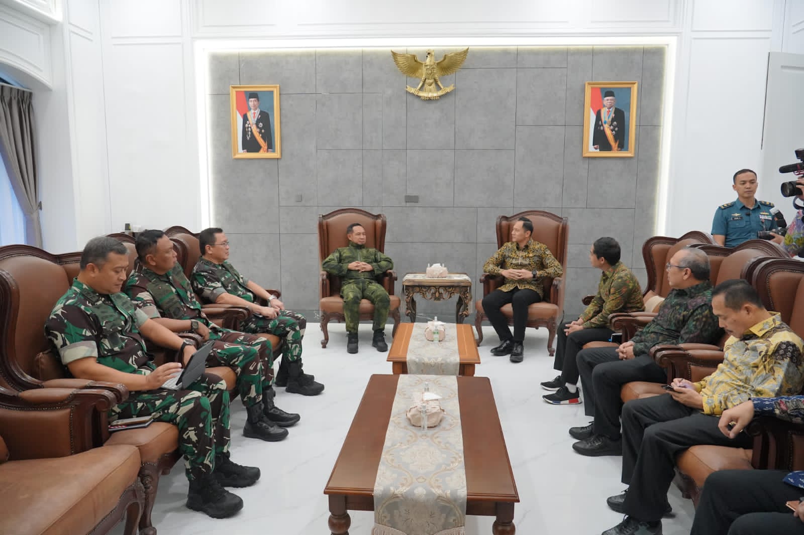 Panglima TNI Menerima Audiensi Menteri ATR/BPN