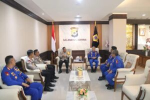 Diskusi Tantangan Perairan Ke Depan, Kakorpolairud Baharkam Polri Temui Kapolda Maluku