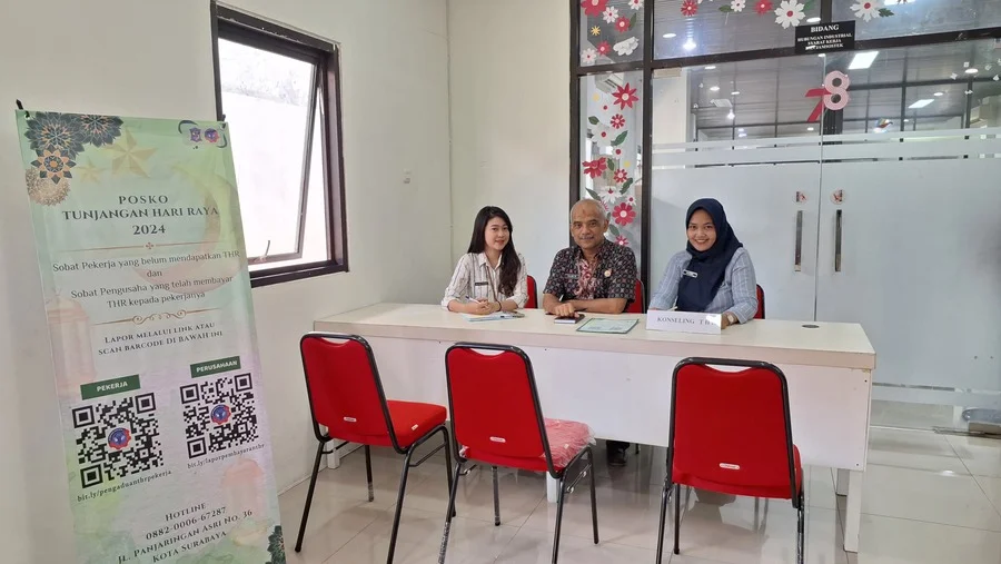 Pekerja Tidak Dapat THR, Pemkot Surabaya Buka Posko Pengaduan THR