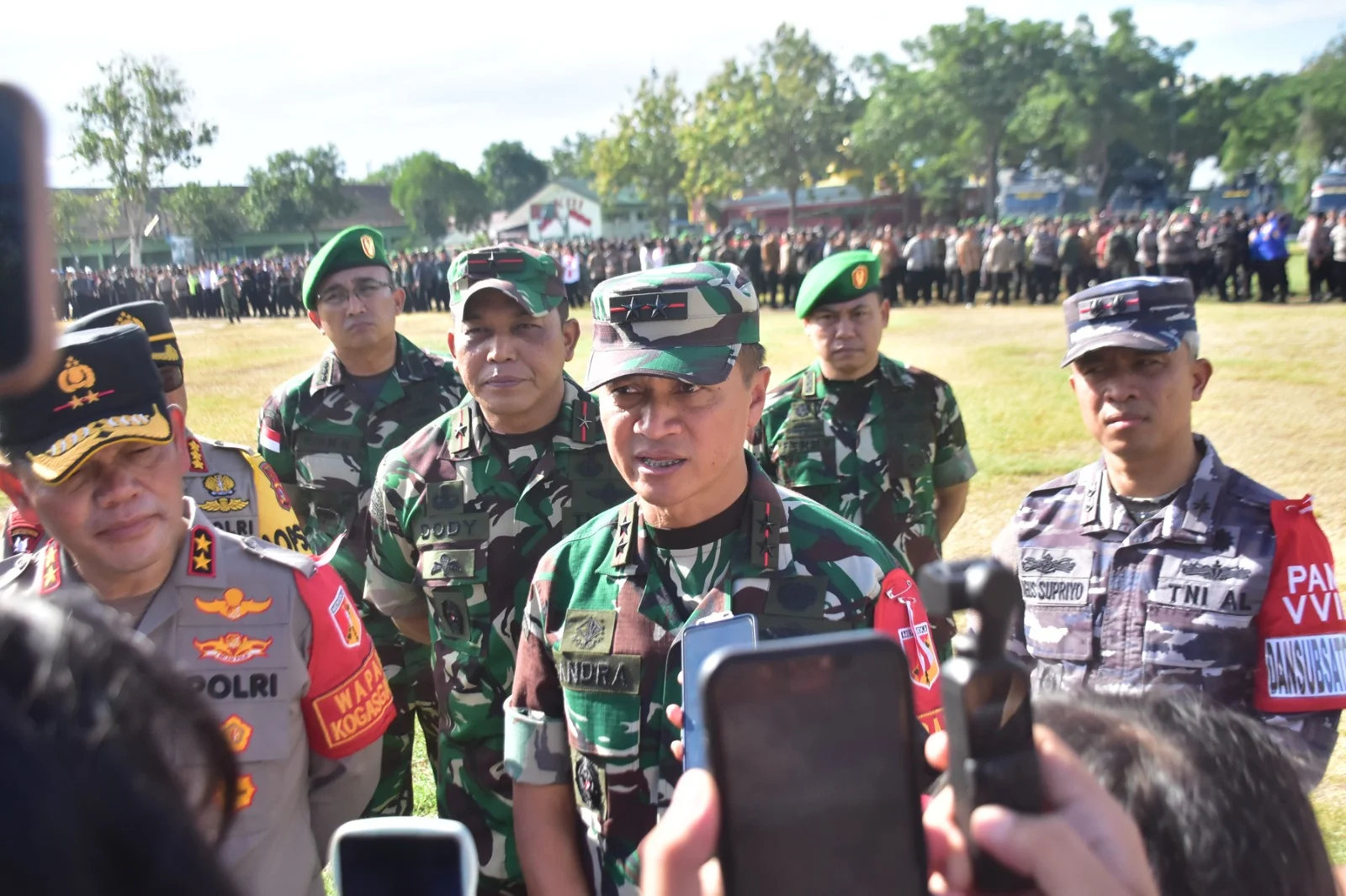 Pangdam XIII/MDK Pimpin Apel Gelar Pasukan Kunker RI 1 Wilayah Sulteng