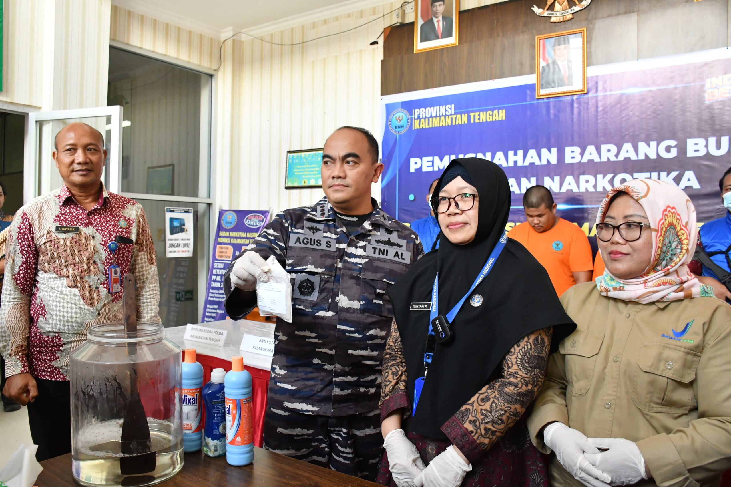 TNI AL bersama BNN Gagalkan Peredaran Sabu Sabu di Wilayah Kalimantan Tengah