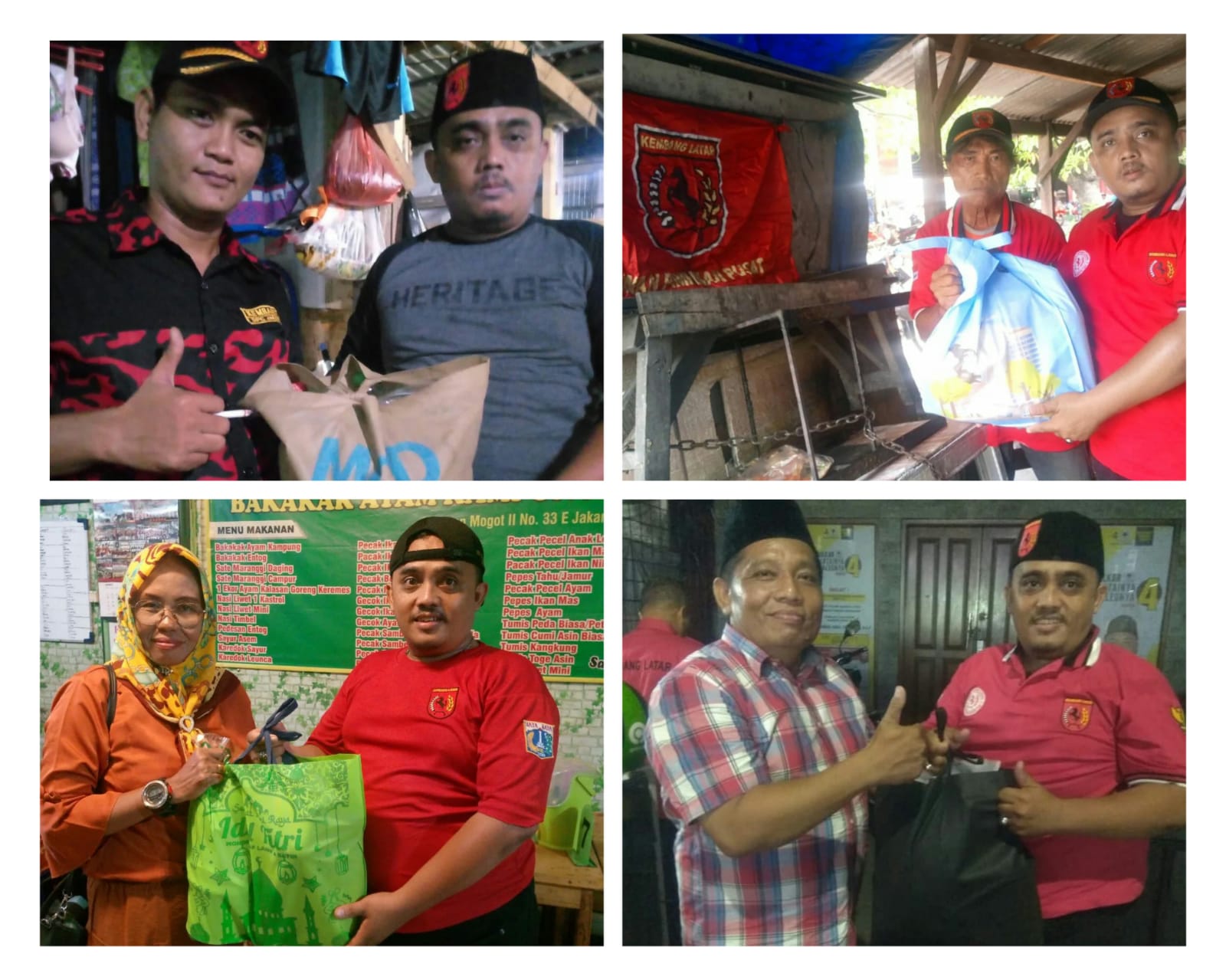 Kembang Latar DPC Jakarta Utara, Bagikan 130 Bingkisan Menjelang Idul Fitri 1445 H