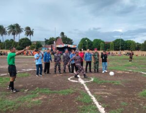 Lanal Banyuwangi Gelar Kejuaraan Sepakbola Danlanal Cup Untuk Peringati Hut Posal Puger