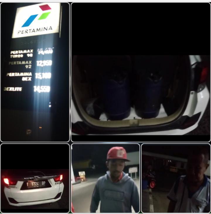 TINDAK SPBU 34.41115 Cibungur, tertangkap kamera wartawan JUAL BBM Pertalite bersubsidi..!!