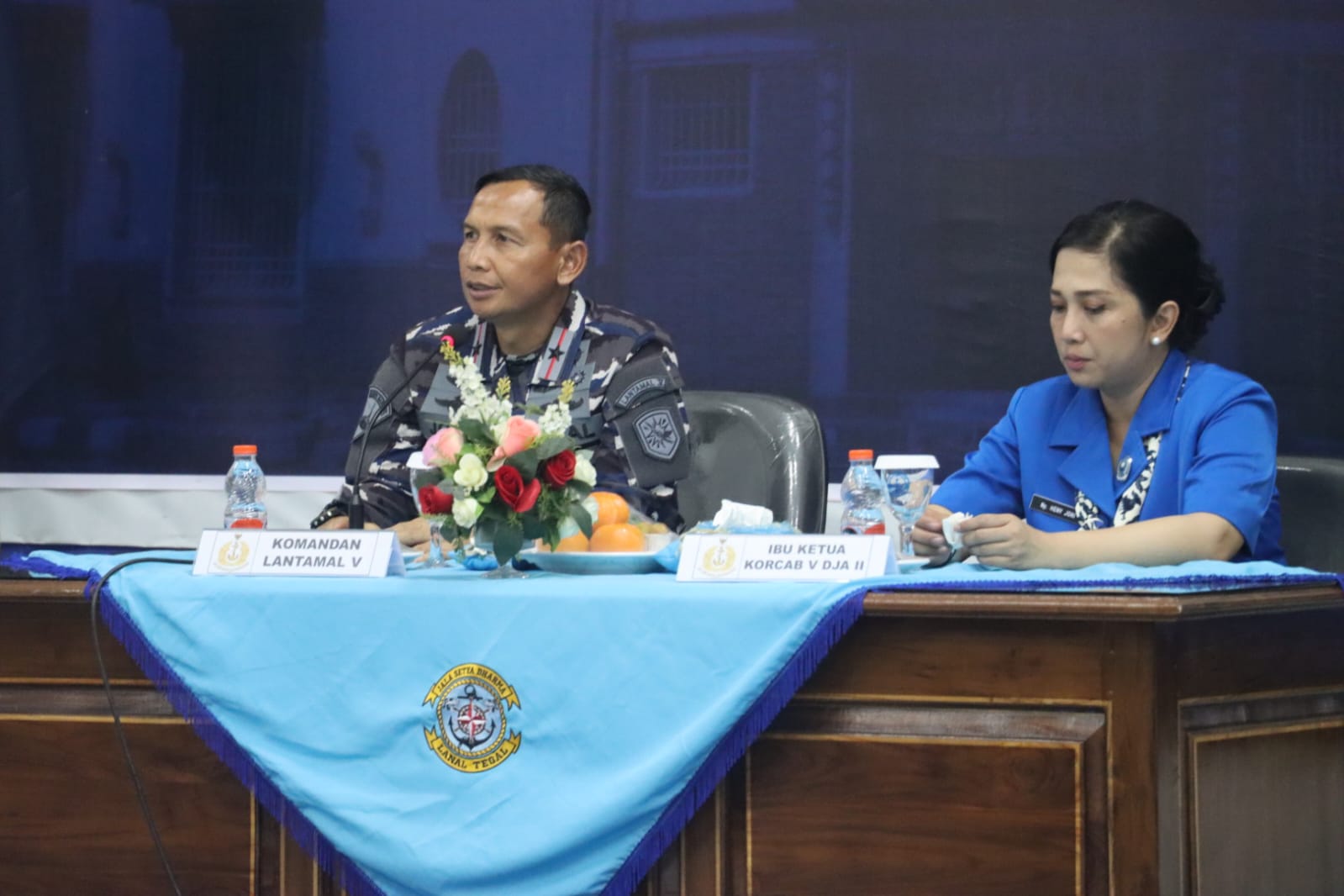 Tatap Muka, Danlantamal V Berikan Pengarahan Kepada Prajurit Lanal Tegal
