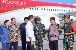 Pimpin KTT World Water Forum, Panglima TNI Sambut Kedatangan Presiden Jokowi Di Bali