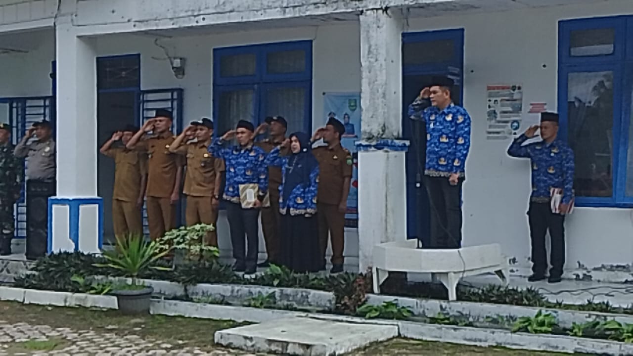 Upacara Harkitnas ke 116 Lintas sektor kecamatan bukit malintang Mahdi Gultom Jadi Irup